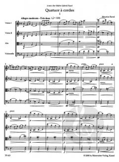 Quatuor à cordes / Streichquartett von Maurice Ravel im Alle Noten Shop kaufen