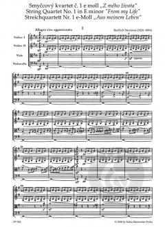 Streichquartett Nr. 1 e-Moll 'Aus meinem Leben' von Bedrich Smetana im Alle Noten Shop kaufen