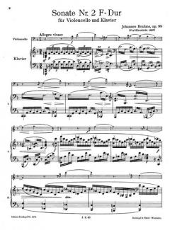 Sonate Nr. 2 F-dur op. 99 von Johannes Brahms 