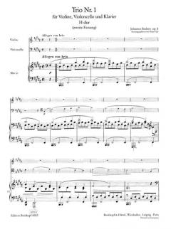 Klaviertrio Nr. 1 H-Dur op. 8 (Johannes Brahms) 