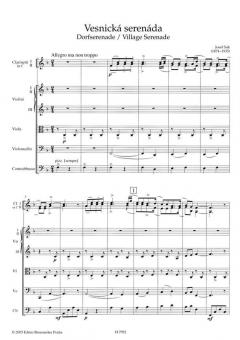 Dorfserenade für zwei Klarinetten und Streichinstrumente (Josef Suk) 