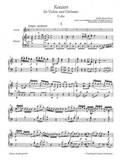 Violinkonzert C-Dur von Joseph Martin Kraus im Alle Noten Shop kaufen