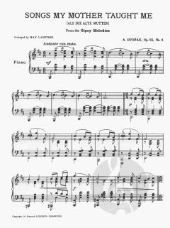 Als die alte Mutter sang op. 55/4 von Antonín Dvorák 