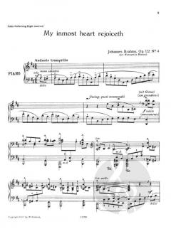 Sechs Choralvorspiele op. 122 von Johannes Brahms 