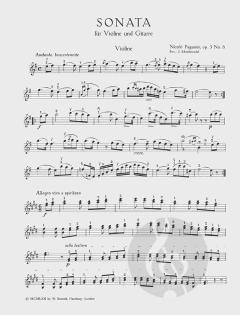 Sonate e-Moll op. 3/6 von Niccolò Paganini 