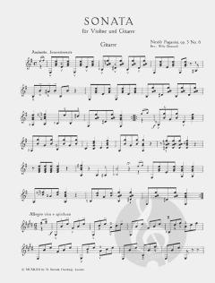 Sonate e-Moll op. 3/6 von Niccolò Paganini 