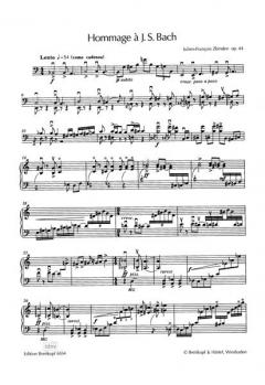 Hommage à Bach op. 44 von Julien-François Zbinden 