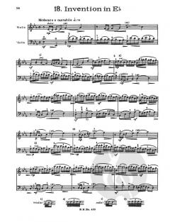 20 Duette von Johann Sebastian Bach für Violine und Violoncello im Alle Noten Shop kaufen (Partitur)