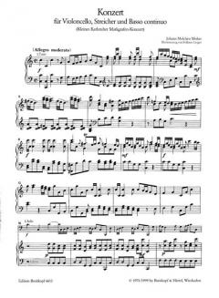 Violoncellokonzert C-dur von Johann Melchior Molter im Alle Noten Shop kaufen