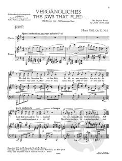 Fünf Melodien op. 33 von Hans Gal 