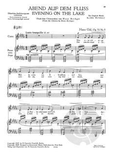 Fünf Melodien op. 33 von Hans Gal 