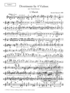 Divertimento op. 36 von Bertold Hummel 