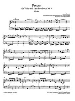 Violakonzert Nr. 4 D-Dur von Anton Stamitz im Alle Noten Shop kaufen