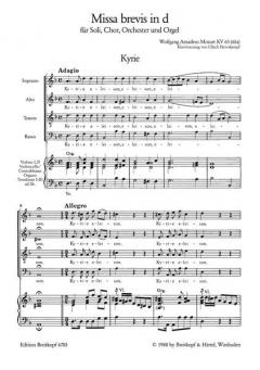 Missa brevis in d-moll KV 65 (W.A. Mozart) 