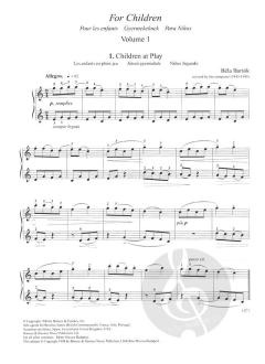 Béla Bartok für Kinder Vol.1 von Béla Bartók 