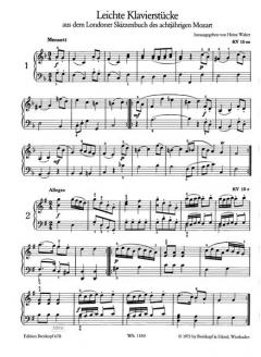 Leichte Klavierstücke von Wolfgang Amadeus Mozart im Alle Noten Shop kaufen