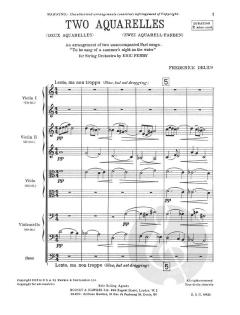 Two Aquarelles von Frederick Delius 