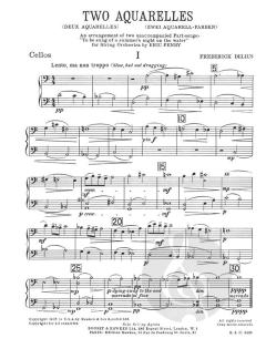 Two Aquarelles von Frederick Delius 