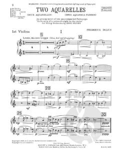 Two Aquarelles von Frederick Delius 