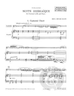 Suite Hebraique von Srul Irving Glick 