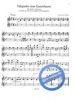 Eskapaden eines Gassenhauers von Karl Pillney für Klavier zu vier Händen im Alle Noten Shop kaufen