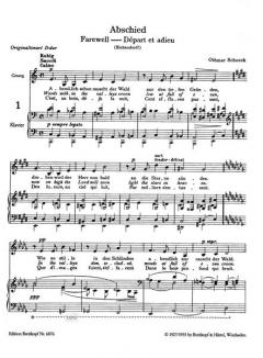 Ausgewählte Lieder und Gesänge Band 2 von Othmar Schoeck 