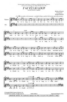 J'ai vú le loup (Stephen Hatfield) 