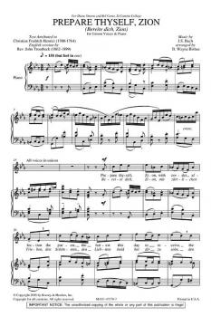 Bereite dich, Zion (J.S. Bach) 