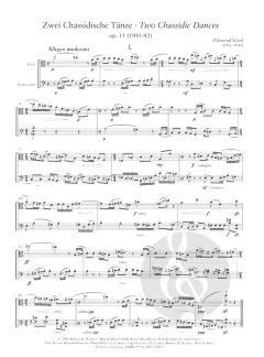 Zwei chassidische Tänze op. 15 von Zikmund Schul 