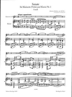 Sonate Nr. 1 f-moll op. 120/1 von Johannes Brahms 