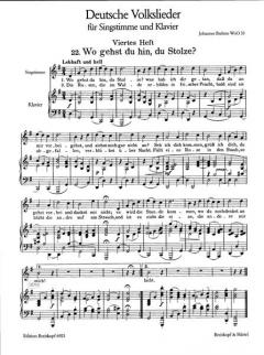 Deutsche Volkslieder Band 2 von Johannes Brahms 