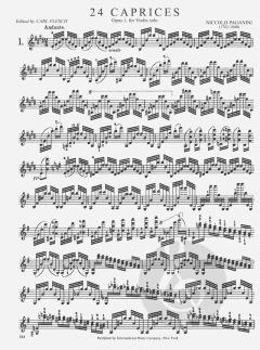 24 Capricen op. 1 von Niccolò Paganini für Violine solo im Alle Noten Shop kaufen