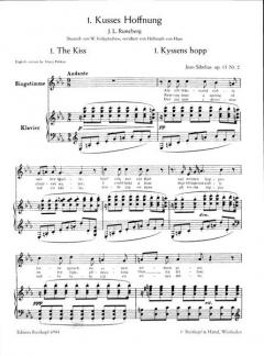 15 ausgewählte Lieder von Jean Sibelius 