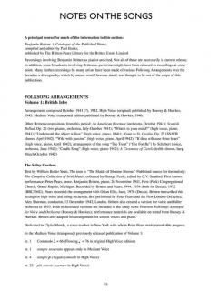 Complete Folksong Arrangements von Benjamin Britten 