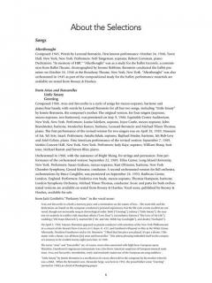 Art Songs And Arias von Leonard Bernstein 