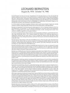 Art Songs And Arias von Leonard Bernstein 