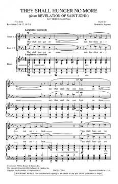 They Shall Hunger No More (Dominick Argento) 