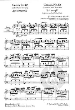 Ich habe genug (genung) von Johann Sebastian Bach 