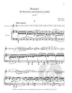 Klarinettenkonzert g-Moll op. 29 von Julius Rietz 
