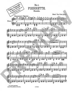 Pierrette op. 49 von Henri van Gael 