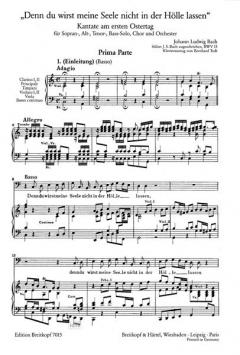 Denn du wirst meine Seele nicht in der Hölle lassen (J.S. Bach) 