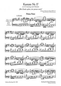 Wer Dank opfert, der preiset mich (J.S. Bach) 