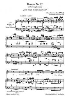 Jesus nahm zu sich die Zwölfe (J.S. Bach) 