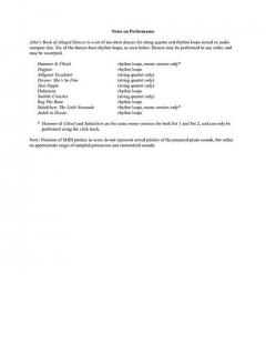 John's Book of Alleged Dances von John Adams 