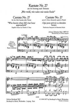 Wer weiss, wie nahe mir mein Ende (J.S. Bach) 