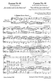 Sie werden euch in den Bann tun (J.S. Bach) 