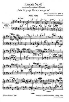 Es ist dir gesagt, Mensch, was gut ist (J.S. Bach) 