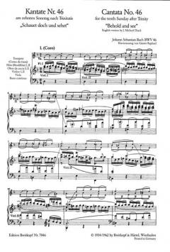 Schauet doch und sehet, ob irgend ein Schmerz sei (J.S. Bach) 