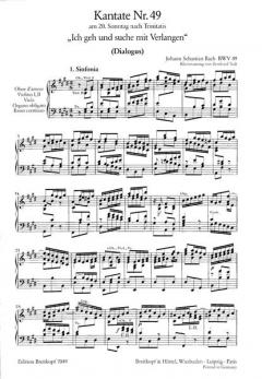 Ich geh und suche mit Verlangen von Johann Sebastian Bach 