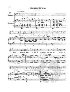 Lieder op. 1, op. 7 von Fanny Hensel 